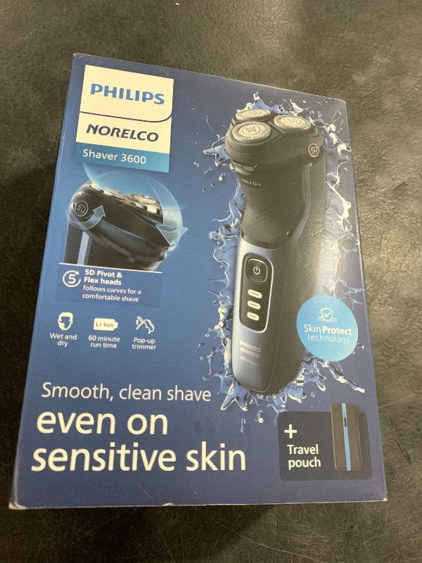 Photo 1 of Philips Norelco 3600 Electric Shaver, Storm Blue