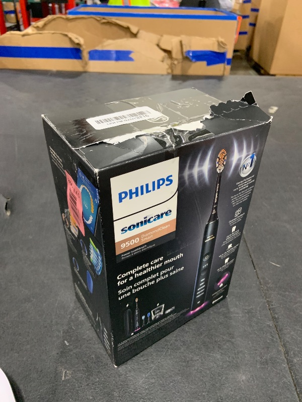 Photo 1 of Philips Sonicare DiamondClean 9500 Electric Toothbrush 3 Brush Heads, Black