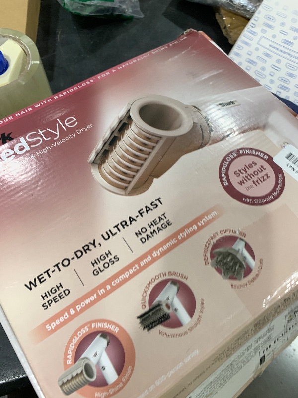 Photo 1 of Shark Hair Dryer | SpeedStyle | No Heat Damage Hair Styling Tool | 3 Styling Tools Included | Portable & Powerful Blow Dryer | Best for Straight & Wavy Hair | Silk | HD331