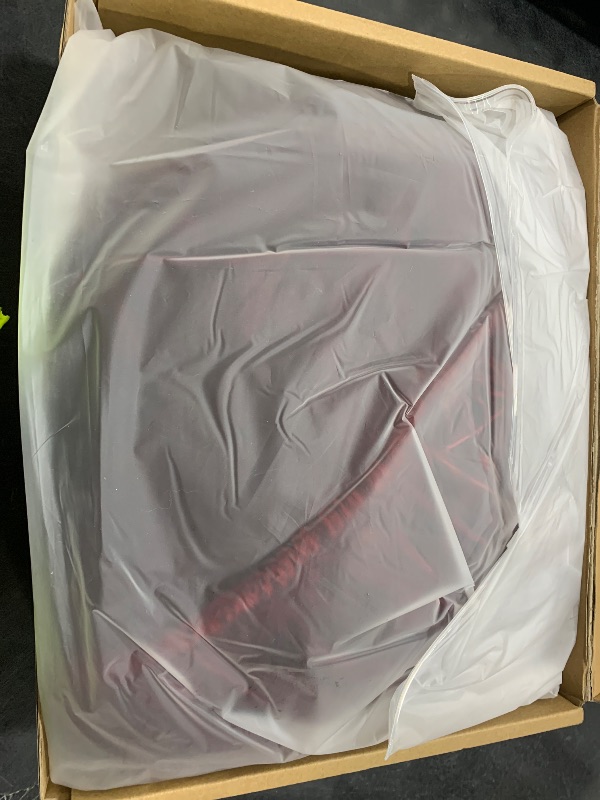 Photo 1 of Starry Dynamo Ruffled Velvet Christmas Tree Skirt with Foam Padding, Nylon Backing and Lace-Up Tie Closure (Burgundy, 60-Inch)