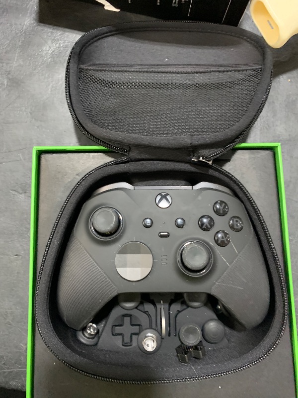 Photo 1 of Xbox Wireless Gaming Controller | Elite Series 2 | Black | Consoles, PCs, TVs, mobile, and more | Adjustable Thumbsticks | Trigger Locks