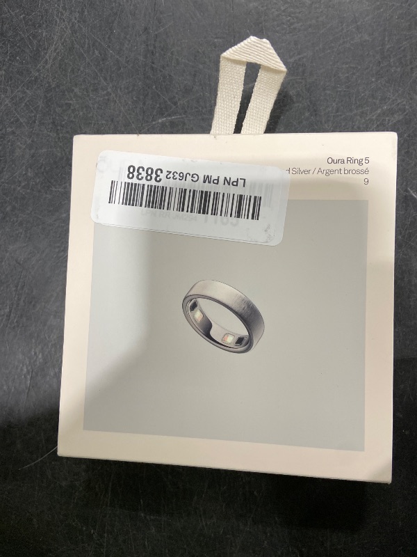 Photo 1 of Oura Ring 5 - Brushed Silver - Size 9 - World’s Smallest Smart Ring - Sleep, Activity, Women’s Health, AI Advisor, 1 Week of Battery Life, Size Before You Buy, Android & iOS Compatible