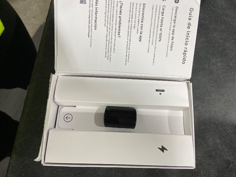 Photo 1 of Fitbit Charge 6 Fitness Tracker (Bundle) – Black/Obsidian – Heart Rate, GPS, Sleep & Stress Tracking + Fast Charger, & Cleaning Cloth (Black)