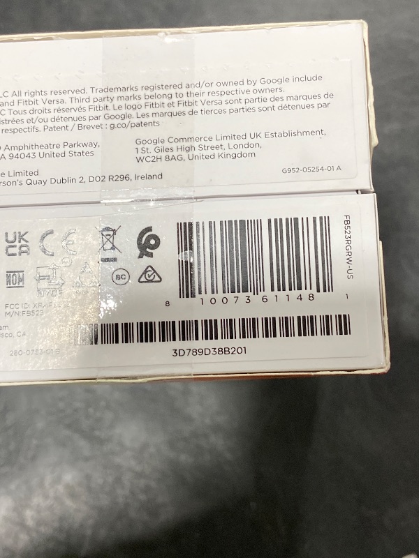 Photo 1 of Google Fitbit Versa 4 Fitness Smartwatch - Pink Sand/Copper Rose
