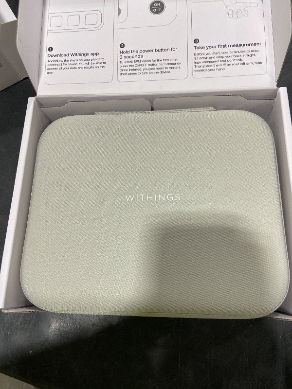 Photo 1 of Withings BPM Vision – Smart Arm Blood Pressure Monitor | FDA-Cleared | Easy-to-use, Accurate Systolic & Diastolic Measurements, Wide Range Cuff | Wi-Fi & Bluetooth | iOS & Android