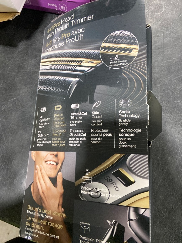 Photo 1 of Braun Series 9 Pro 9419s Electric Shaver for Men, Wet & Dry Razor, Shaving Kit with 4+1 Head with ProLift Trimmer