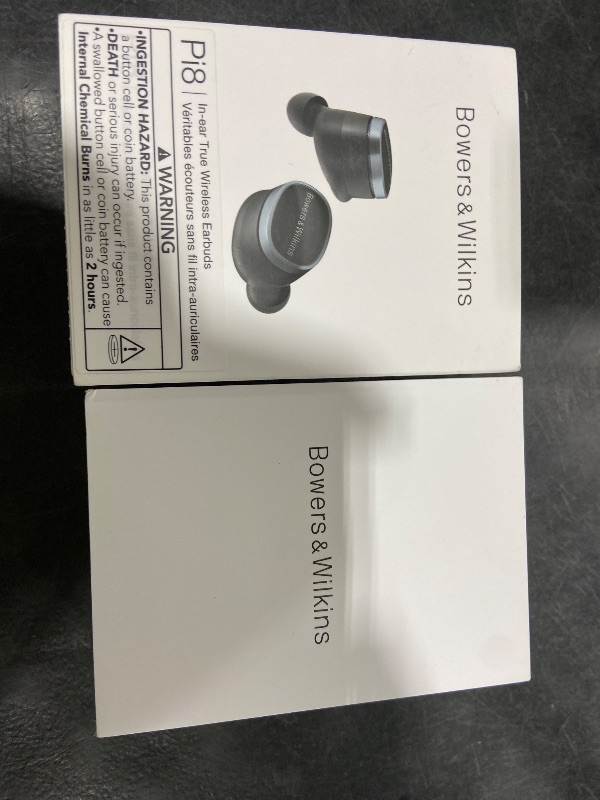 Photo 1 of Bowers & Wilkins Pi8 Bluetooth Wireless Earbuds (Anthracite Black), in-Ear Bluetooth Earphones with Qualcomm Chipset & aptX Lossless, Active Noise Cancelling Earbuds, 3 Built-in Mics, 15-Min Charging