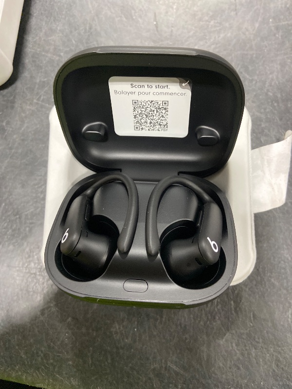 Photo 1 of Beats Powerbeats Pro 2 - Wireless Noise Cancelling Workout Earbuds with Secure- Fit Earhooks, Up to 45-Hour Battery with Charging Case, Sweat & Water Resistant, Heart Rate Monitoring - Jet Black