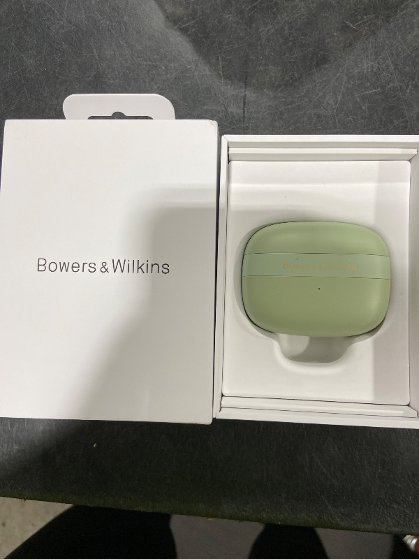 Photo 1 of Bowers & Wilkins Pi8 Bluetooth Wireless Earbuds (Jade Green), in-Ear Bluetooth Earphones with Qualcomm Chipset & aptX Lossless, Active Noise Cancelling Earbuds, 3 Built-in Mics, 15-Min Quick Charging