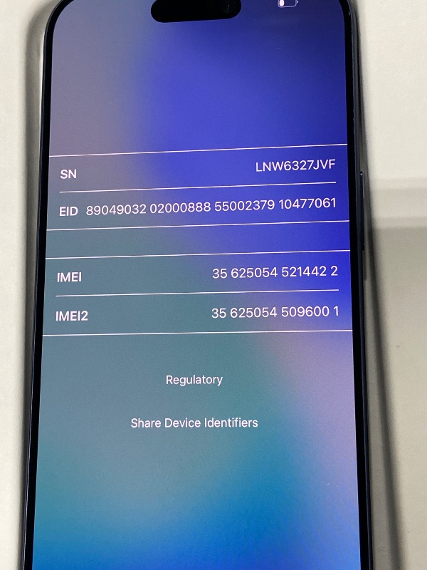 Photo 1 of Apple iPhone 17 Pro, US Version, 256GB, eSIM, Deep Blue- Unlocked (Renewed Premium)