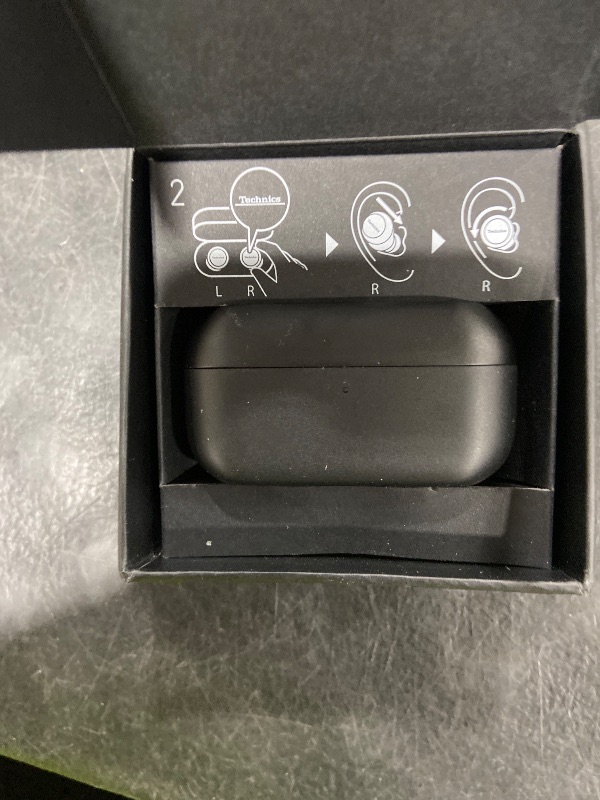 Photo 1 of Technics Reference Class Hi-Fi Wireless Ear Buds, Dolby Atmos with Head Tracking, Adaptive Noise Cancelling, 3 Device Multipoint, 10-Hr Battery, Wireless Charging, Improved Fit, EAH-AZ100-K(Black)