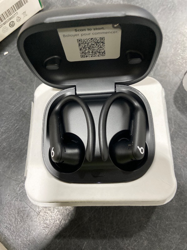 Photo 1 of Beats Powerbeats Pro 2 - Wireless Noise Cancelling Workout Earbuds with Secure- Fit Earhooks, Up to 45-Hour Battery with Charging Case, Sweat & Water Resistant, Heart Rate Monitoring - Jet Black