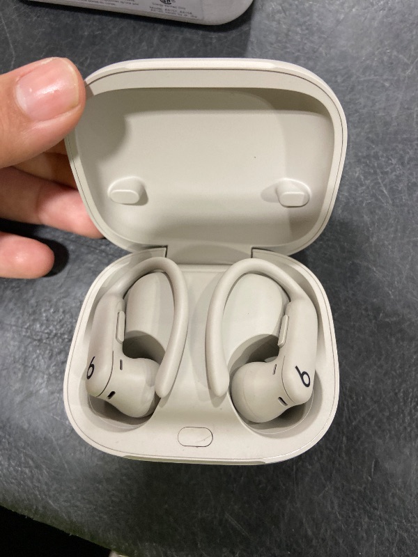 Photo 1 of Beats Powerbeats Pro 2 - Wireless Noise Cancelling Workout Earbuds with Secure- Fit Earhooks, Up to 45-Hour Battery with Charging Case, Sweat & Water Resistant, Heart Rate Monitoring - Quick Sand