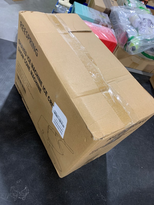 Photo 1 of Reespring Snow Cone Machine Shaved Ice Machine Ice Crusher with Stainless Steel Blade Kitchen Electric for Shaved Ice and Snow Cone (300W 2000r/min) Also Comes with a Free Ice Pick and Ice Cube Tray