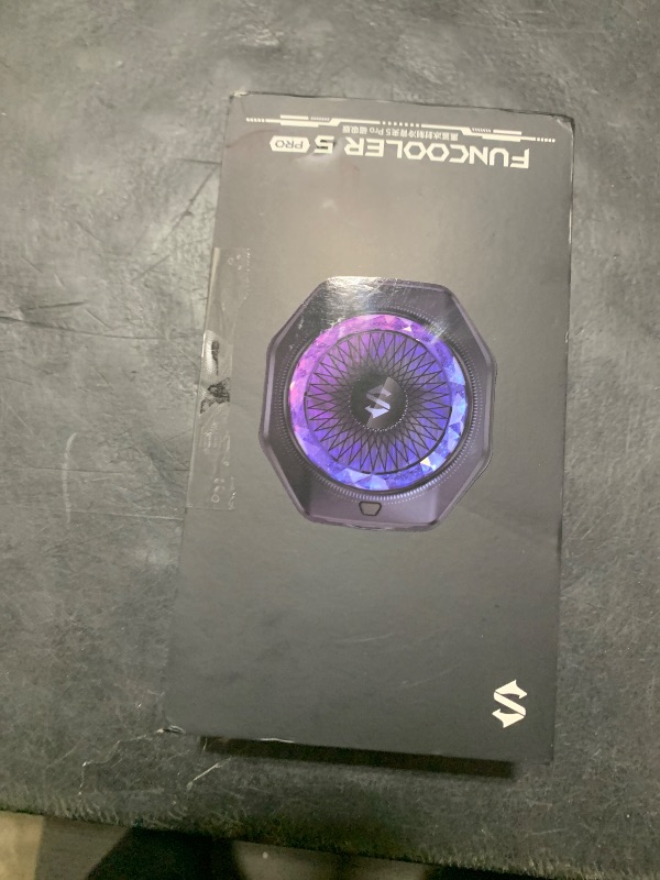 Photo 1 of Black Shark Magnetic Phone Cooler 5 Pro - 18 Addressable RGB LEDs, Detachable Grip, APP-Controlled Thermostatic Cooling Fan for iPhone MagSafe/Android/iPad -Gaming/Streaming/Photography