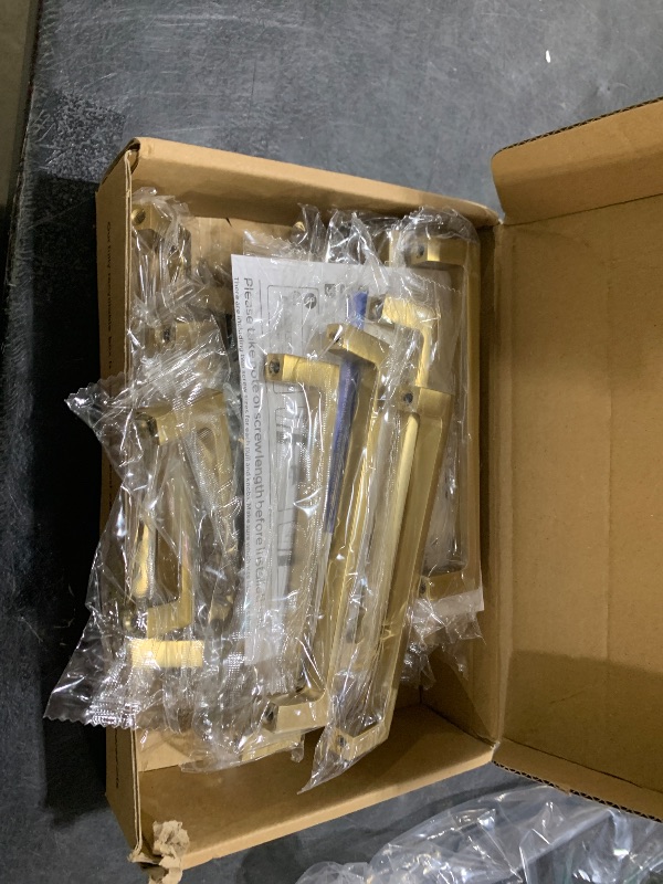 Photo 1 of Ravinte Champagne Bronze Kitchen Square Cabinet Handles 5 Inch 20 Pack