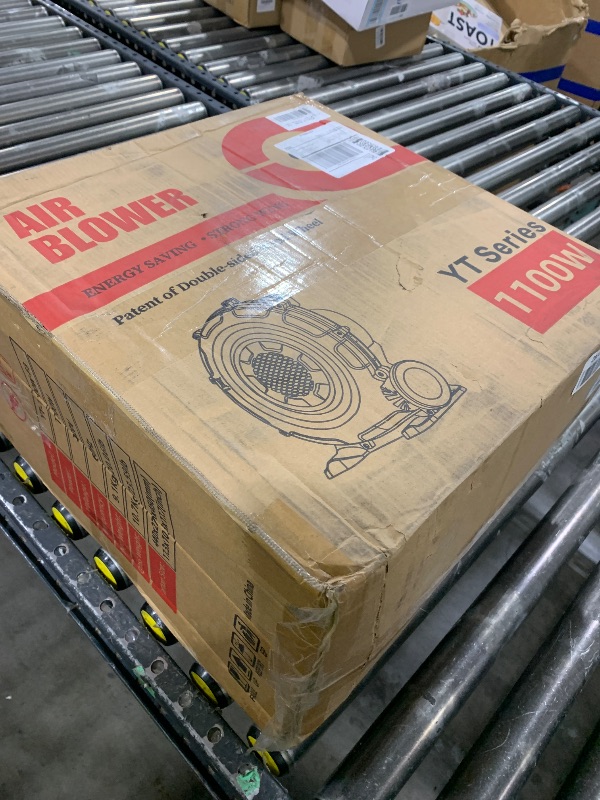 Photo 1 of 1100Watt/1.5HP High Power Air Blower for Large Inflatables, GONFLABLE Inflatable Bounce House Blower, Portable Fan Pump Leaf Blower Corded Commercial for Bouncy Castle, Jumper, Water Slide