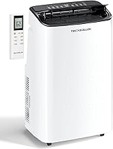 Photo 1 of TECXERLLON 15,000 BTU Portable Air Conditioner for Large Room up to 800 Sq. Ft., Quiet 48dB 4-in-1 AC Unit with Dehumidifier, Self-Evaporating, Sleep Mode, Remote & Window Kit