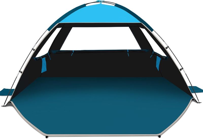 Photo 1 of Beach Tent Sun Shelter for 3/4/6/8 Person, UPF 50+ UV Protection Beach Shade Canopy Tent, Lightweight, Easy Set Up and Carry