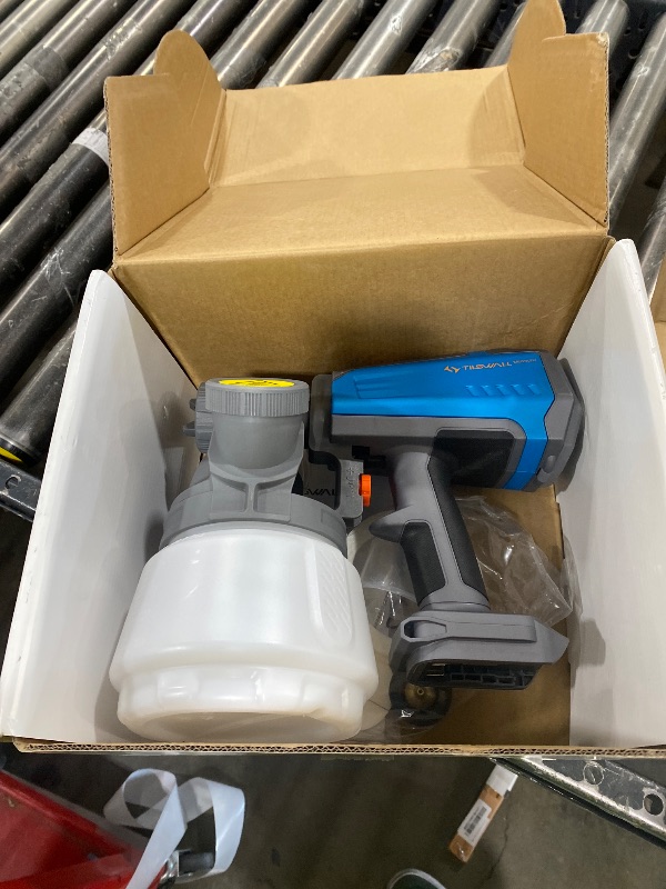 Photo 1 of Tilswall Brushless Cordless Paint Sprayer Compatible with Dewalt 20V Battery (Battery Not Included), Easy Side-Fill, Electric HVLP Spray Paint Gun for House Painting, Furniture, Cabinets, Outdoor