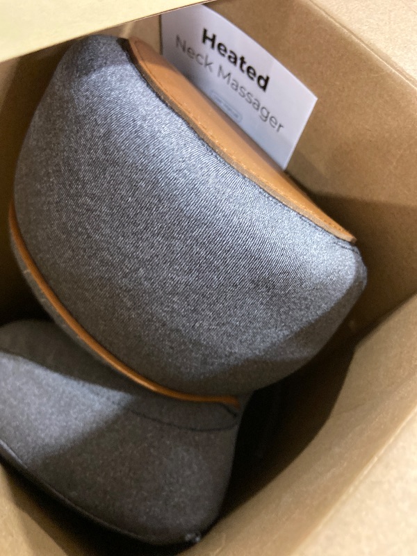 Photo 1 of swancode 3-in-1 Neck Massager Pillow for Pain Relief Deep Tissue with Heat, Cordless & Rechargeable Massager with Traction for Neck Hump & Shoulder Comfort, Memory Foam Pillow