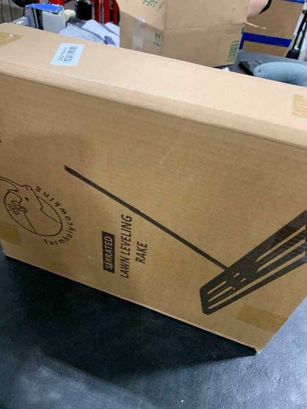 Photo 1 of Lawn Leveling Rake 30x10 Inch, 6FT Heavy-Duty Carbon Steel Lawn Leveler – Yard Leveling Rake for Soil, Sand, Grass, Perfect for Lawn Repair, Pit Filling & Garden Maintenance