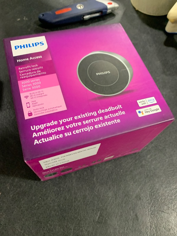 Photo 1 of Philips Retrofit Smart Lock 230X, Smart Lock for Existing Deadbolt Built-in WiFi App Remote Control, Upgrade Your Door Lock Keyless Entry for Front Door, Auto Lock, Support Alexa & Google, Silver