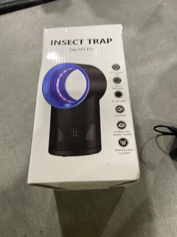 Photo 1 of Fruit Fly Trap for Indoors, Blue Bug Zapper Indoor with Suction & Timer