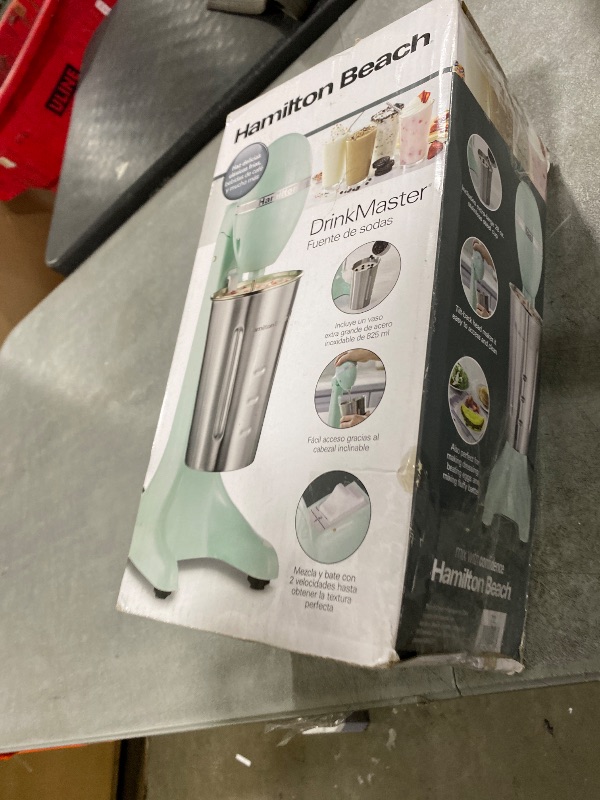 Photo 1 of Hamilton Beach DrinkMaster Retro Milkshake Maker & Electric Drink Mixer