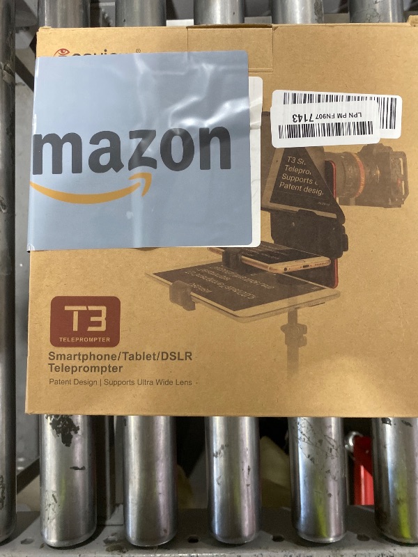 Photo 1 of Desview T3 Teleprompter for Camera & Smartphone - Supports iPad/Tablet up to 10" - Beam Splitter Glass with Bluetooth Remote - Wide Angle Support for YouTube, TikTok & Live Streaming
