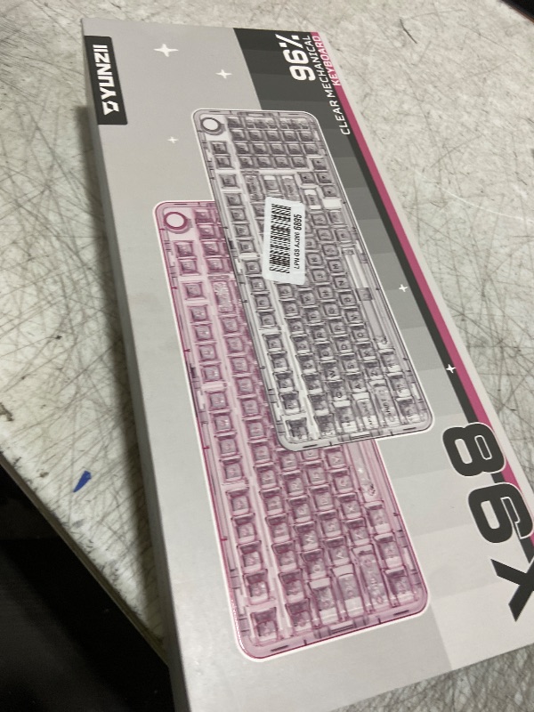 Photo 1 of YUNZII X98 QMK/VIA Wireless Mechanical Gaming Keyboard with Knob,Tri-Mode BT5.0/USB-C/2.4GHz Hot Swappable Keyboard,Pre-lubed Switches Gasket Mount RGB Backlit for Wins/Mac (White, Crystal Switch)