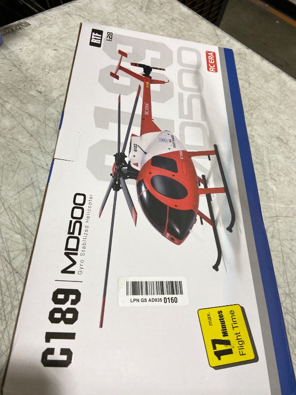 Photo 1 of Ssccgym 335MM MD500 C189 Remote Control Helicopter Aircraft Add Optical Flow Positioning 1/28 Scale RC Heli Maintain Altitude Hover RTF US Rescue Helicopter RTF 2Batteries