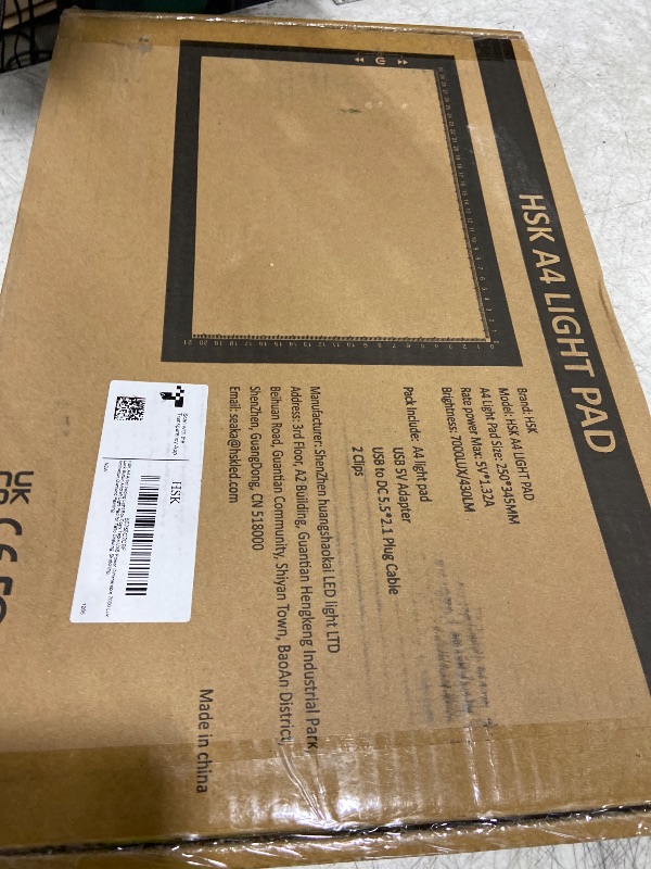 Photo 1 of HSK A4 LED Artist tracing Light Box Copy Table, Adjustable High Brightness Light Pad for Tatto Drawing, Sketching, Animation,Diamond Painting Accessories