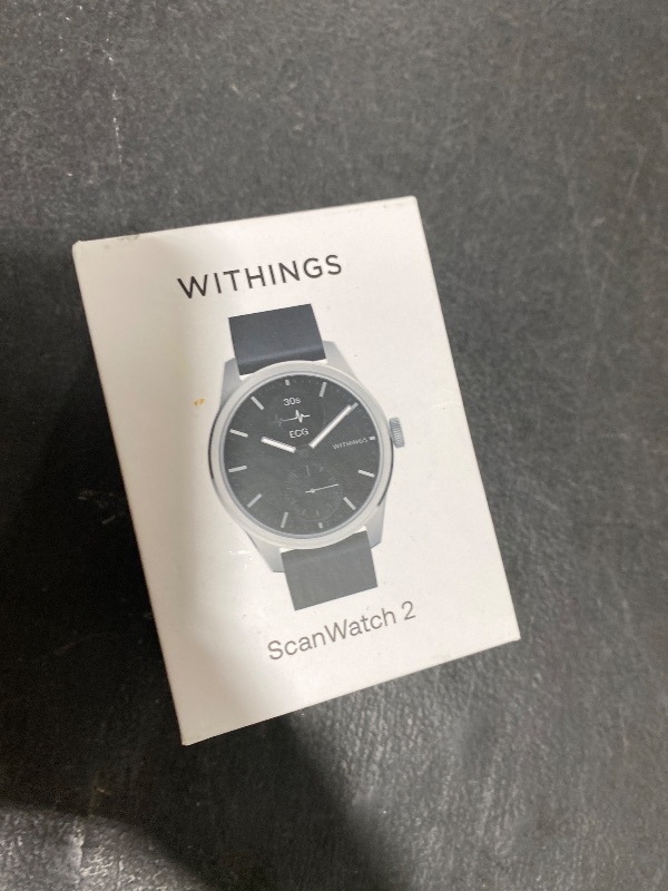 Photo 1 of WITHINGS ScanWatch 2 - Women's Men's Health Smartwatch, ECG, SpO2, Temperature, Sleep Tracking, Respiratory Health, Waterproof, 30-Day Battery, 30-Day Battery, Android & iOS