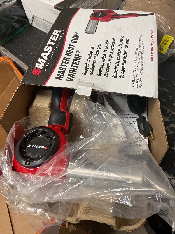 Photo 4 of Master Appliance HG-501D Industrial Heat Gun, High Airflow, Quick Change Plug-In Heating Element, 1200F, 120V, 1740W, 14.5 Amps, Engineered In USA