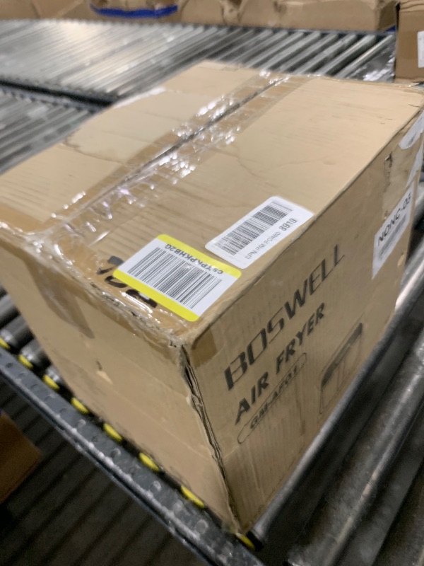 Photo 1 of BOSWELL Glass Air Fryer, 4.5QT Transparent Fry Bowl, Circulating Heating, Non Toxic, Large Capacity Air Fryer Roast, Temperature Control Dishwasher Safe (Black)