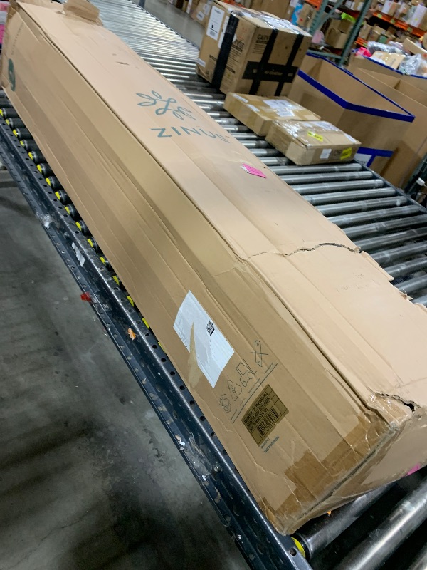 Photo 1 of Zinus 12 Inch Comfort Support Hybrid Mattress [New Version], Queen, Fiberglass Free, Medium Plush, Motion Isolation, Certified Safe Foams & Fabric, Mattress in A Box