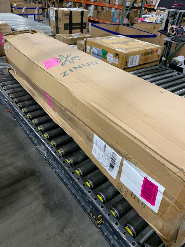 Photo 1 of Zinus 12 Inch Comfort Support Hybrid Mattress [New Version], Queen, Fiberglass Free, Medium Plush, Motion Isolation, Certified Safe Foams & Fabric, Mattress in A Box