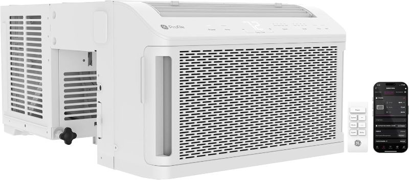 Photo 1 of GE Profile ClearView Window Air Conditioner Unit, 8,300 BTU, Energy Efficient Cooling up to 350 sq ft., Ultra Quiet, SMART Home Capable, Includes Remote, White