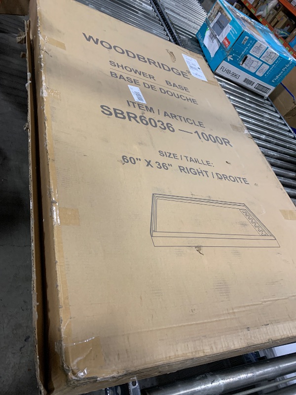 Photo 1 of WOODBRIDGE SHOWER BASE - BASE DE DOUCHE - SIZE / TAILLE 60" X 36" RIGHT/DROITE