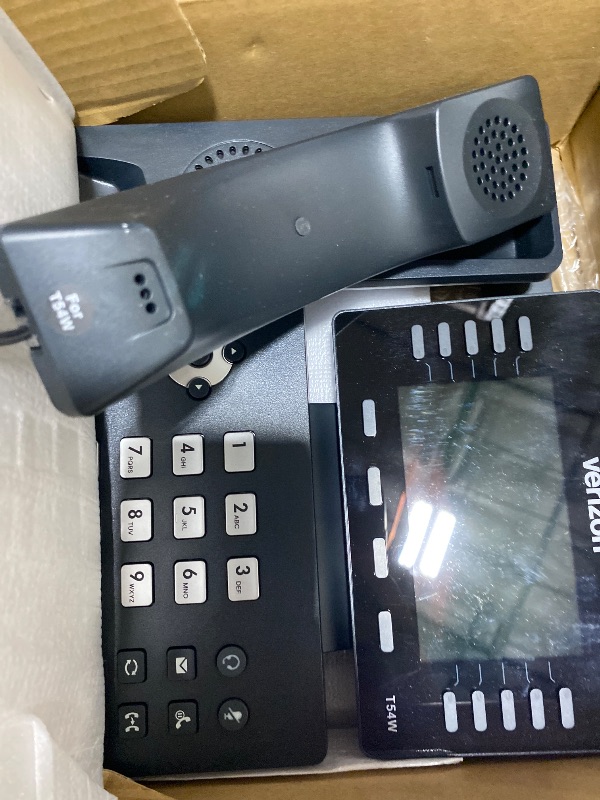 Photo 1 of Yealink T54W IP Phone, 16 VoIP Accounts. 4.3-Inch Color Display. USB 2.0, 802.11ac Wi-Fi, Dual-Port Gigabit Ethernet, 802.3af PoE, Power Adapter Not Included (SIP-T54W)