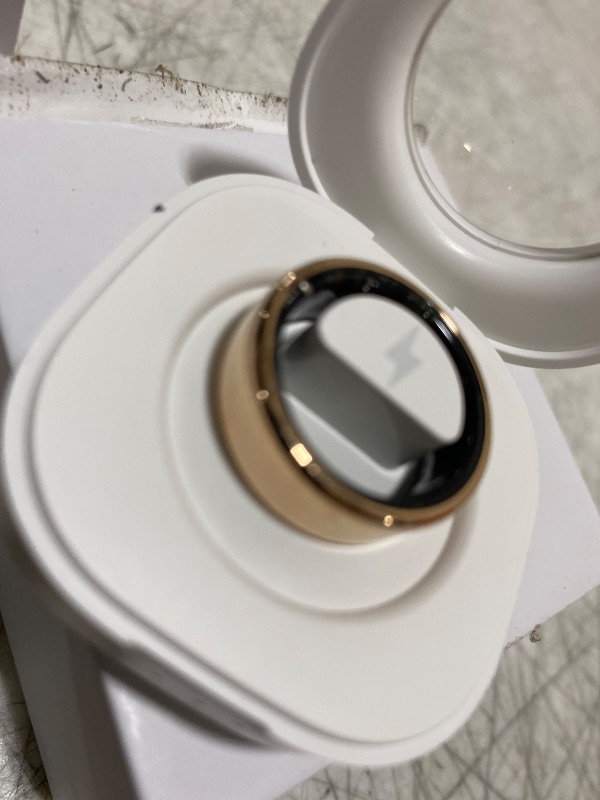 Photo 1 of , Ultra-Thin AI Smart Ring, 10-Day Battery Life, Fitness/Sleep/Stress/HR Tracker for Women&Men, No App Fee for Standard Features, iOS & Android Compatible (Size 9, Dune Gold)
