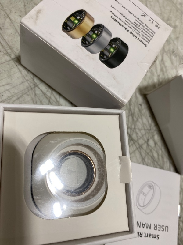 Photo 1 of , Ultra-Thin AI Smart Ring, 10-Day Battery Life, Fitness/Sleep/Stress/HR Tracker for Women&Men, No App Fee for Standard Features, iOS & Android Compatible (Size 9, Dune Gold)