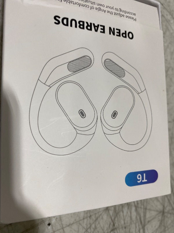 Photo 1 of TRAUSI Open Ear Wireless Earbuds Bluetooth Headphones, 80H Playtime Stereo Ear Buds with ENC Noise Cancelling, Fast Charging, IPX7 Waterproof Sports Earphones with Earhook for Running/Workouts Black