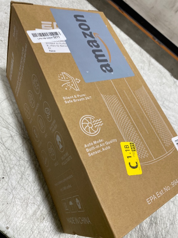Photo 1 of ECOSELF Air Purifiers for Home Large, Air Purifiers for Bedroom 360° Air Intake with Smart Auto Mode, HEPA Air Purifier, Air Cleaner for Smoke