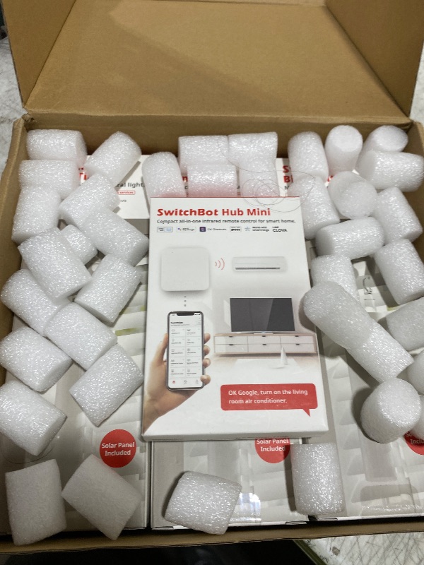 Photo 1 of SwitchBot Smart Electric Motorized Blinds Kit - 3Pack with 2.4G WiFi Remote Control, Solar Powered, Compatible with Alexa, Google Home and Siri, Light Sensing Control, Unlimited Group Control