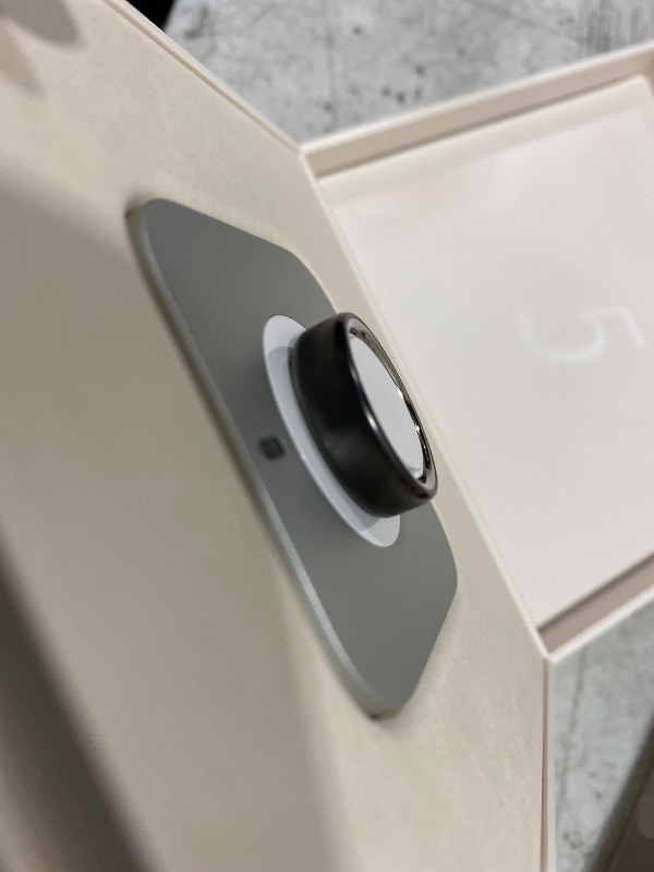Photo 1 of Oura Ring 5 - Stealth - Size 8 - World’s Smallest Smart Ring - Sleep, Activity, Women’s Health, AI Advisor, 1 Week of Battery Life, Size Before You Buy, Android & iOS Compatible