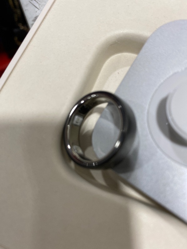 Photo 1 of Oura Ring 5 - Stealth - Size 8 - World’s Smallest Smart Ring - Sleep, Activity, Women’s Health, AI Advisor, 1 Week of Battery Life, Size Before You Buy, Android & iOS Compatible