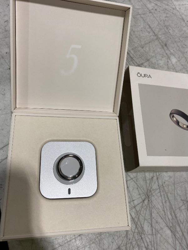 Photo 1 of Oura Ring 5 - Stealth - Size 8 - World’s Smallest Smart Ring - Sleep, Activity, Women’s Health, AI Advisor, 1 Week of Battery Life, Size Before You Buy, Android & iOS Compatible