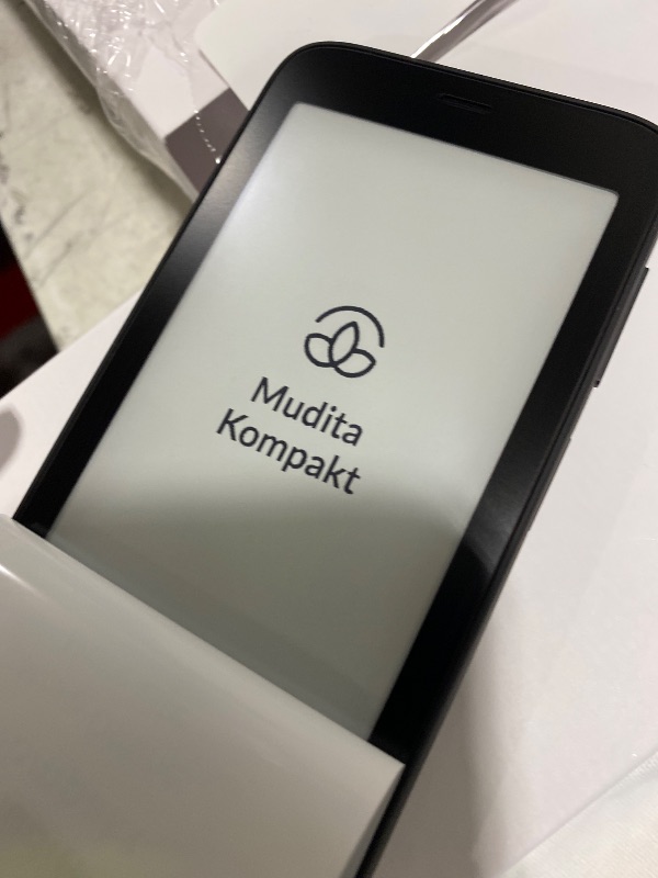 Photo 1 of mudita Kompakt Minimalist Dumb Phone with E Ink® Display – Unlocked Cell Phone for Focus, Privacy & Distraction-Free Living, Long Battery Life, Bluetooth, Easy to Use - Charcoal Black